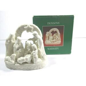 Dickson Nativity Bisque Porcelain White Small